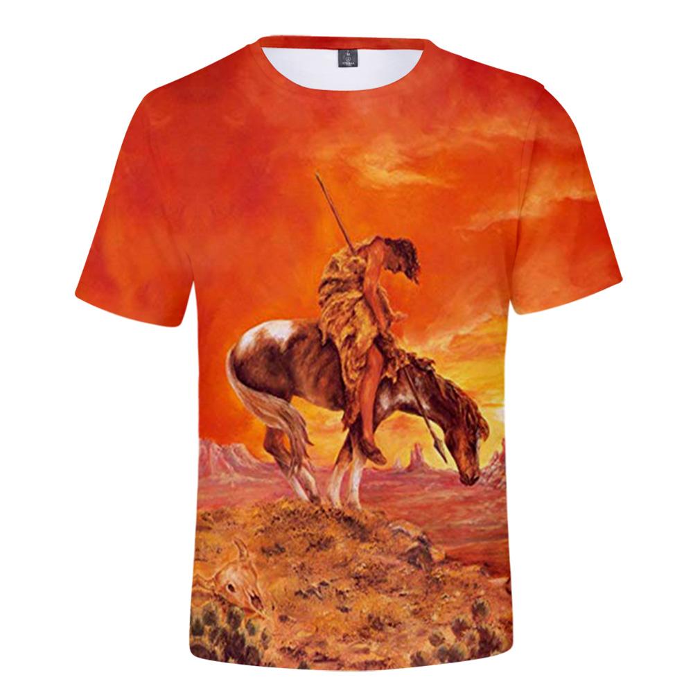 Native American Warrior 3D T Shirt LT10 - Wonder Print Shop