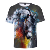 Twinkle Horse Native American 3D T Shirt LT10 - Wonder Print Shop