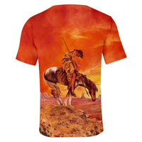 Native American Warrior 3D T Shirt LT10 - Wonder Print Shop