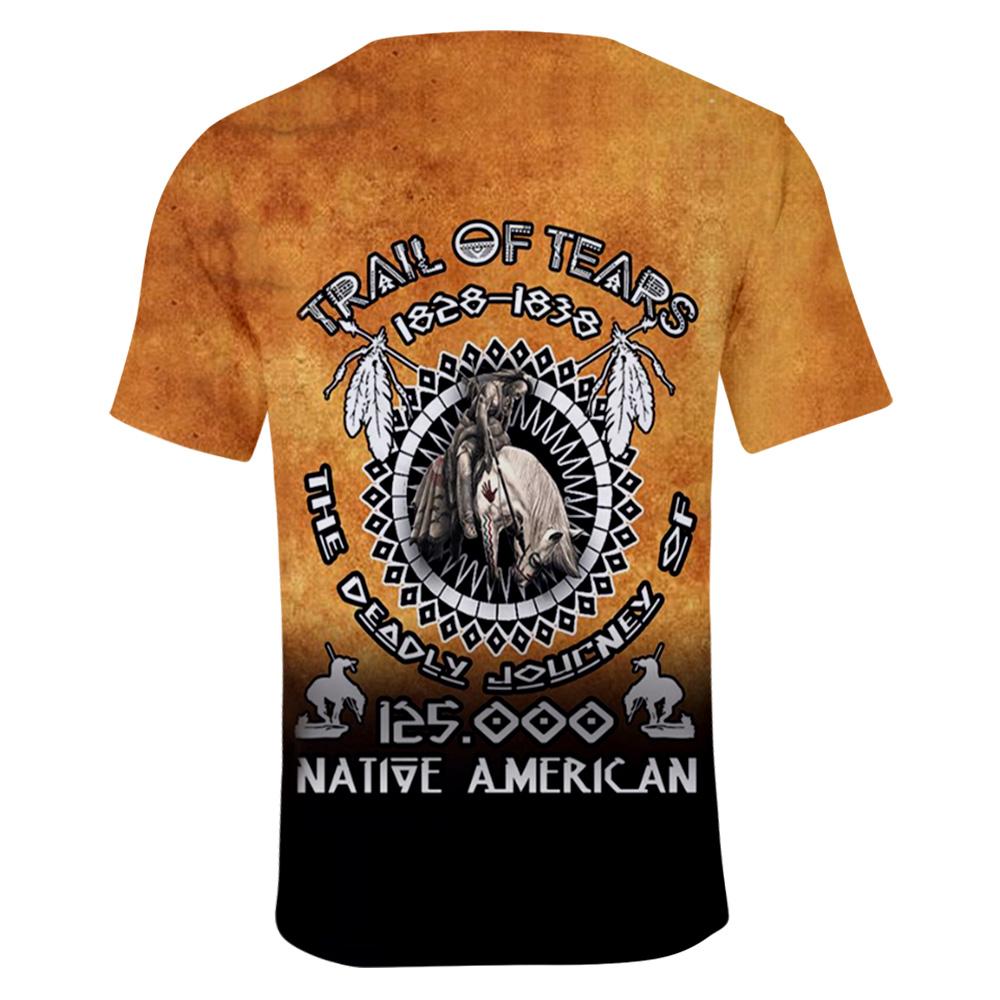 The End Of The Trail Native American 3D T Shirt LT10 - Wonder Print Shop
