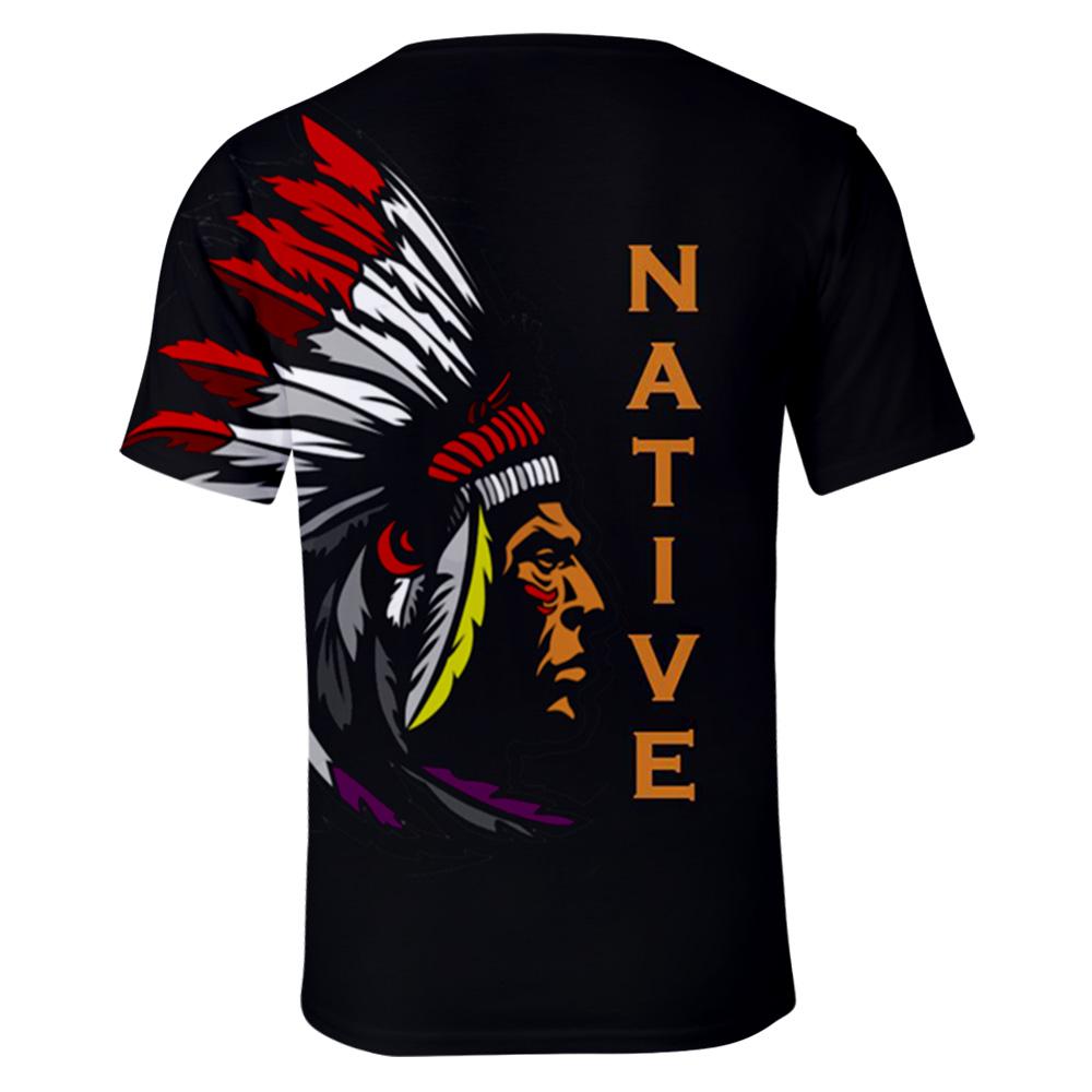 Chief Native American 3D Tshirt LT10 - Wonder Print Shop