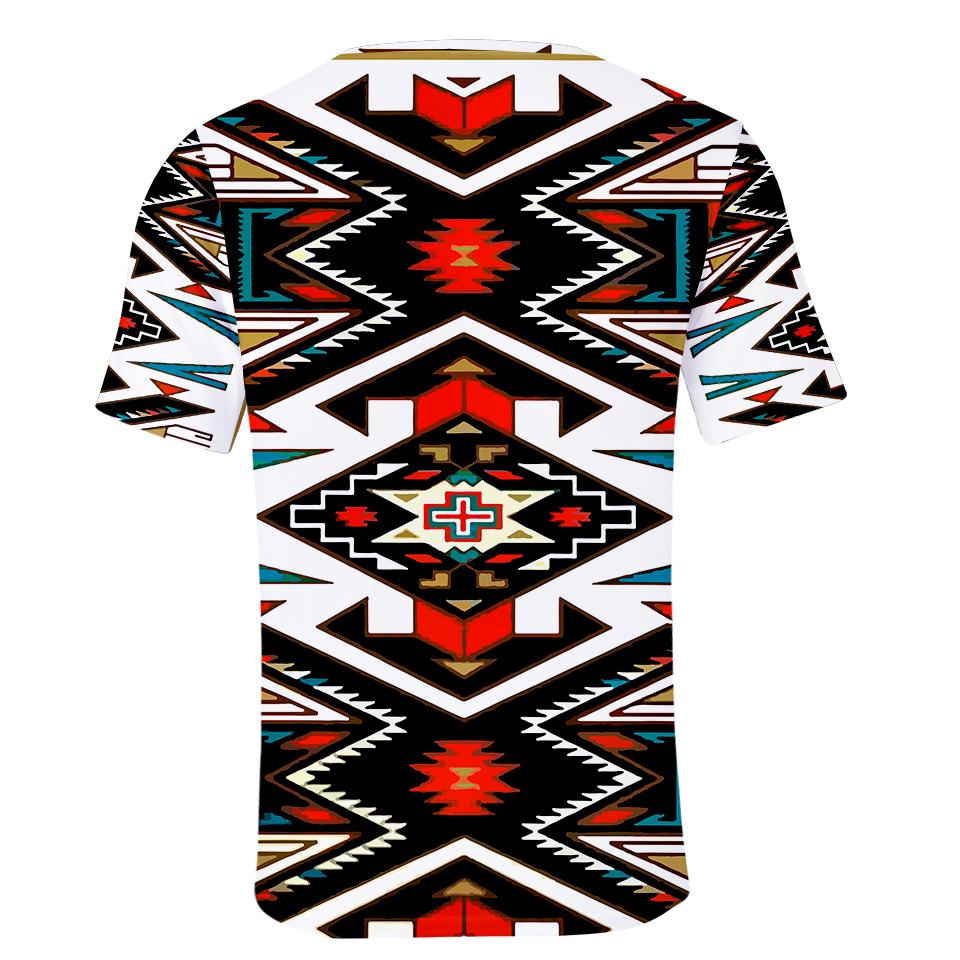 Tribal Pattern Colorful Native American 3D T Shirt LT10 - Wonder Print Shop