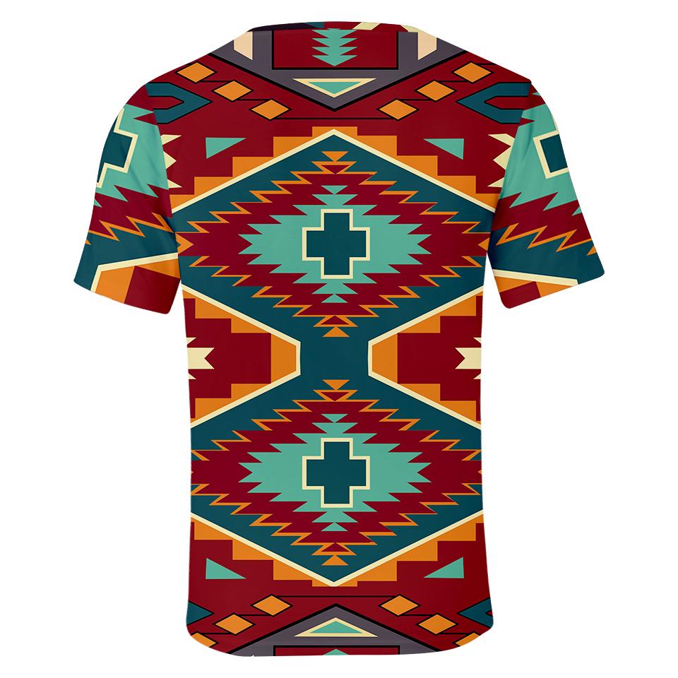 United Tribes Art Native American 3D T Shirt LT10 - Wonder Print Shop