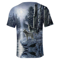 Wolf Driver Tree Native American 3D T Shirt LT10 - Wonder Print Shop