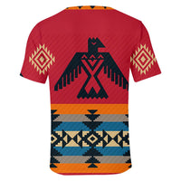 Red Thunderbird Color Native American 3D T Shirt LT10 - Wonder Print Shop