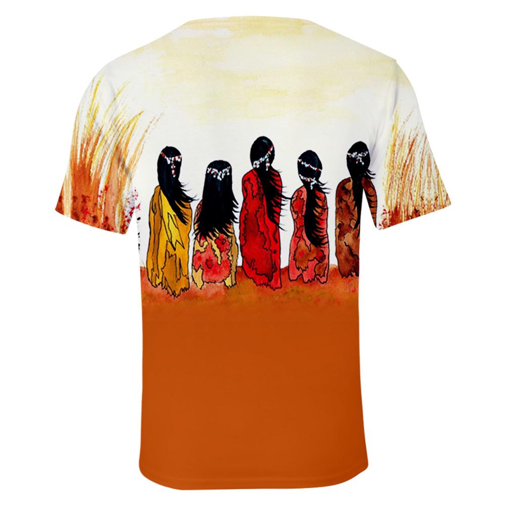 Indian Girls Native American 3D Tshirt LT10 - Wonder Print Shop