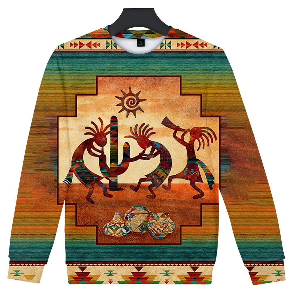 Kokopelli Myth Native American 3D Sweatshirt LT10 - Wonder Print Shop