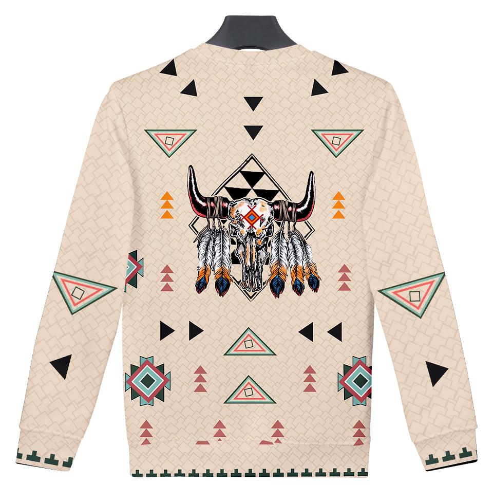 Native American Pride Bison Printed 3D Sweatshirts LT10 - Wonder Print Shop