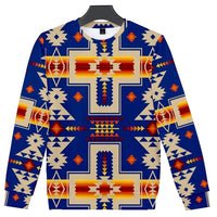 Purple Native American Tribes Pattern 3D Sweatshirt LT10 - Wonder Print Shop