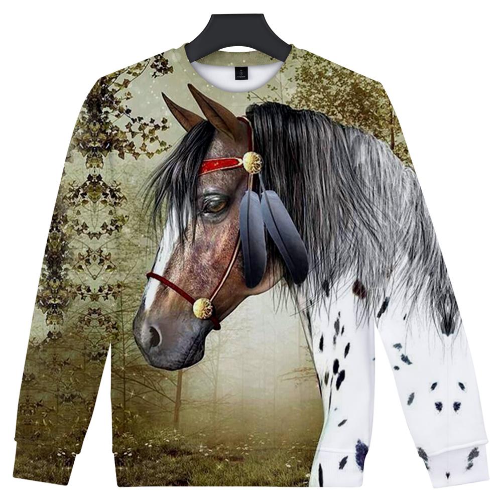 Warrior Horse Native American Sweatshirt LT10 - Wonder Print Shop