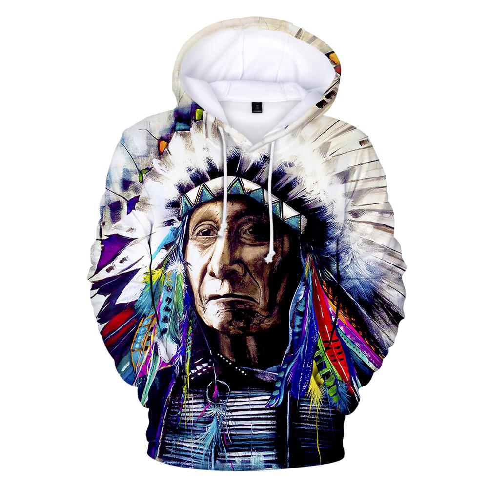Pullover Chief Native American All Over Hoodie LT10 - Wonder Print Shop