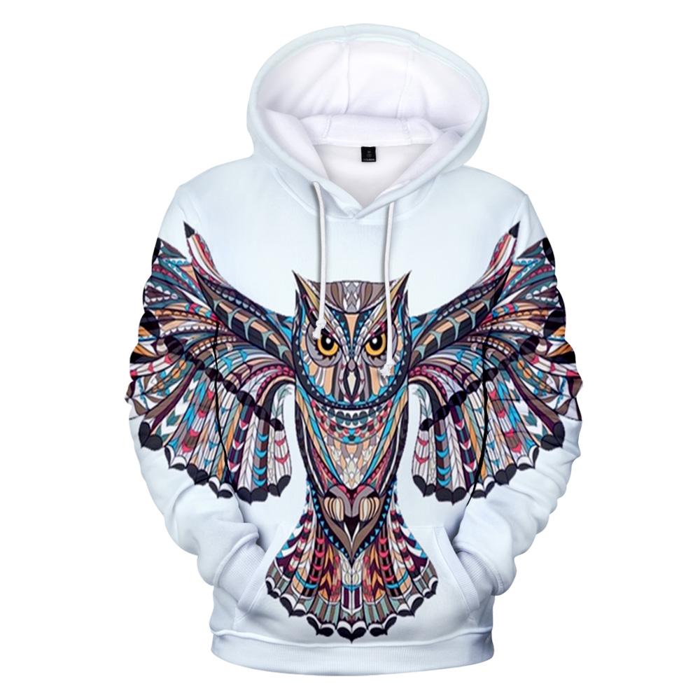 Owl Symbol Native American All Over Hoodie LT10 - Wonder Print Shop
