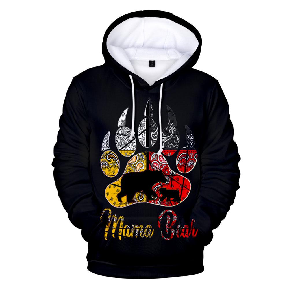 Native American Mama Bear All Over Hoodie LT10 - Wonder Print Shop