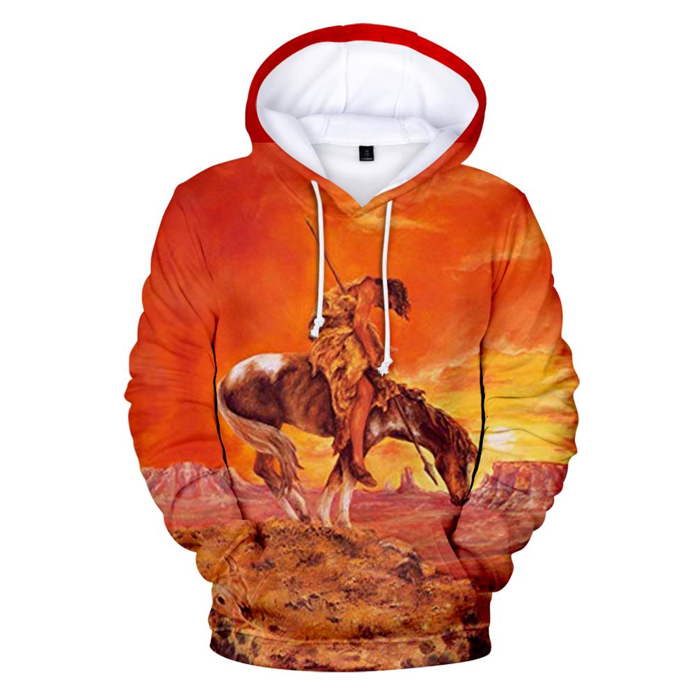 Native American Warrior All Over Hoodie LT10 - Wonder Print Shop