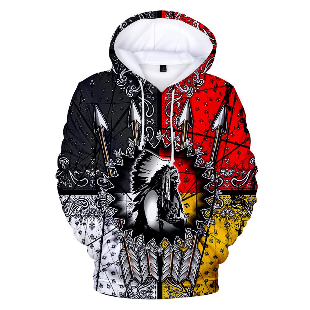 Native American Chief 3D Pullover All Over Hoodie LT10 - Wonder Print Shop