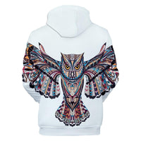 Owl Symbol Native American All Over Hoodie LT10 - Wonder Print Shop