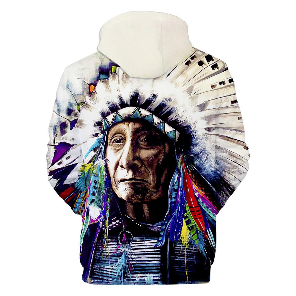 Pullover Chief Native American All Over Hoodie LT10 - Wonder Print Shop