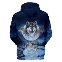 Wolves Native American All Over Hoodie LT10 - Wonder Print Shop