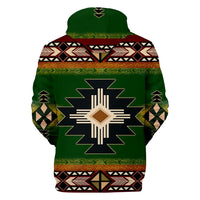 Southwest Green Symbol Native American All Over Hoodie LT10 - Wonder Print Shop