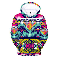 Thunder Bird Pattern Native American All Over Hoodie LT10 - Wonder Print Shop