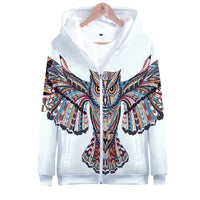 Owl Symbol Native American All Over Hoodie LT10 - Wonder Print Shop