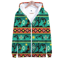 Kokopelli Myth Green Native American All Over Hoodie LT10 - Wonder Print Shop