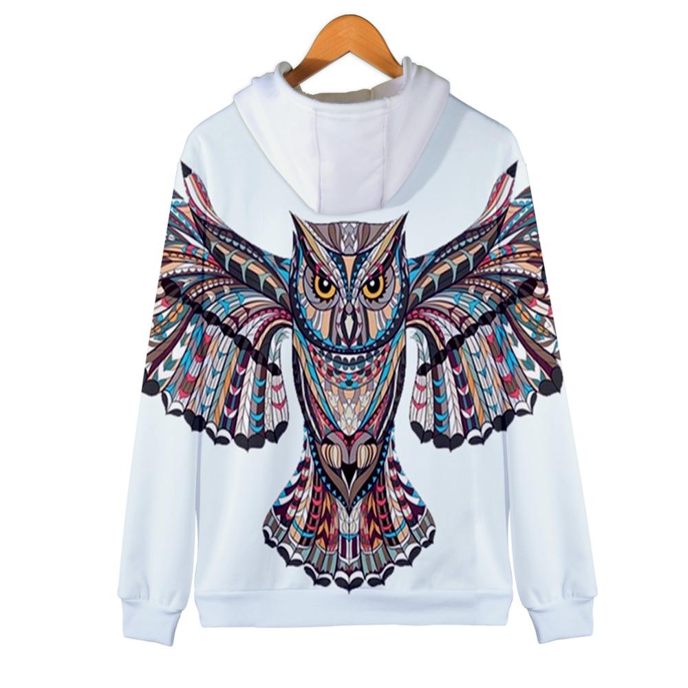Owl Symbol Native American All Over Hoodie LT10 - Wonder Print Shop