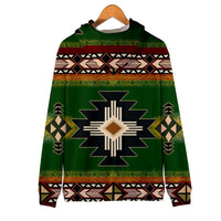 Southwest Green Symbol Native American All Over Hoodie LT10 - Wonder Print Shop