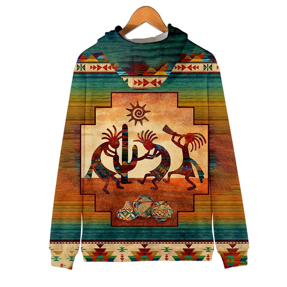 Kokopelli Myth Native American All Over Hoodie LT10 - Wonder Print Shop