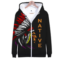 Chief Native American All Over Hoodie LT10 - Wonder Print Shop