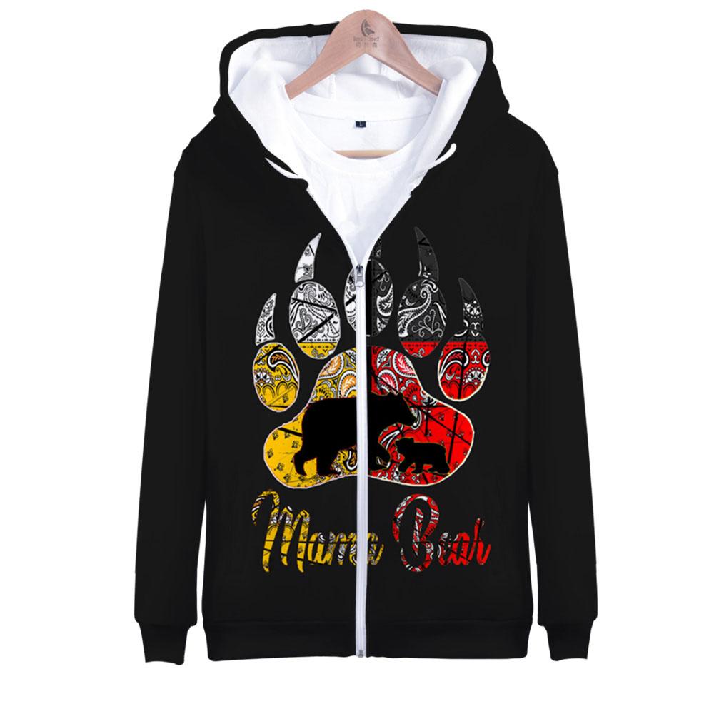 Native American Mama Bear All Over Hoodie LT10 - Wonder Print Shop