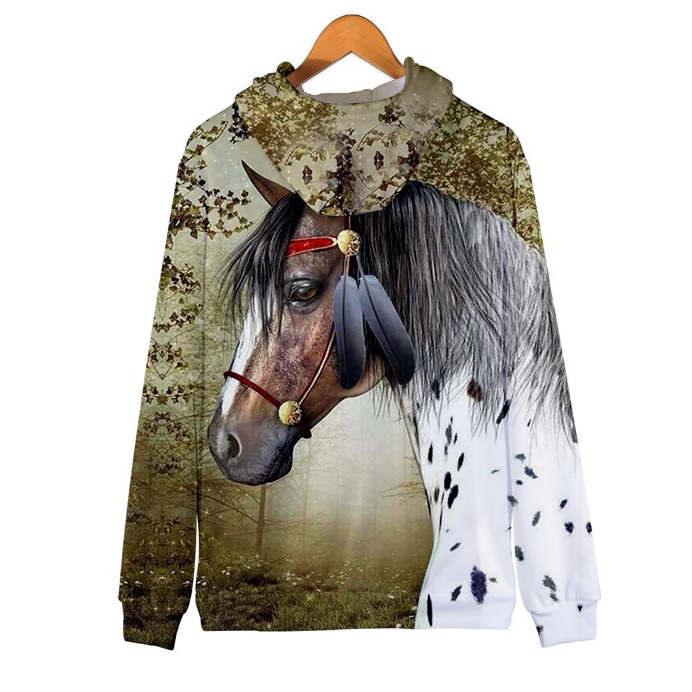 Warrior Horse Native American All Over Hoodie LT10 - Wonder Print Shop