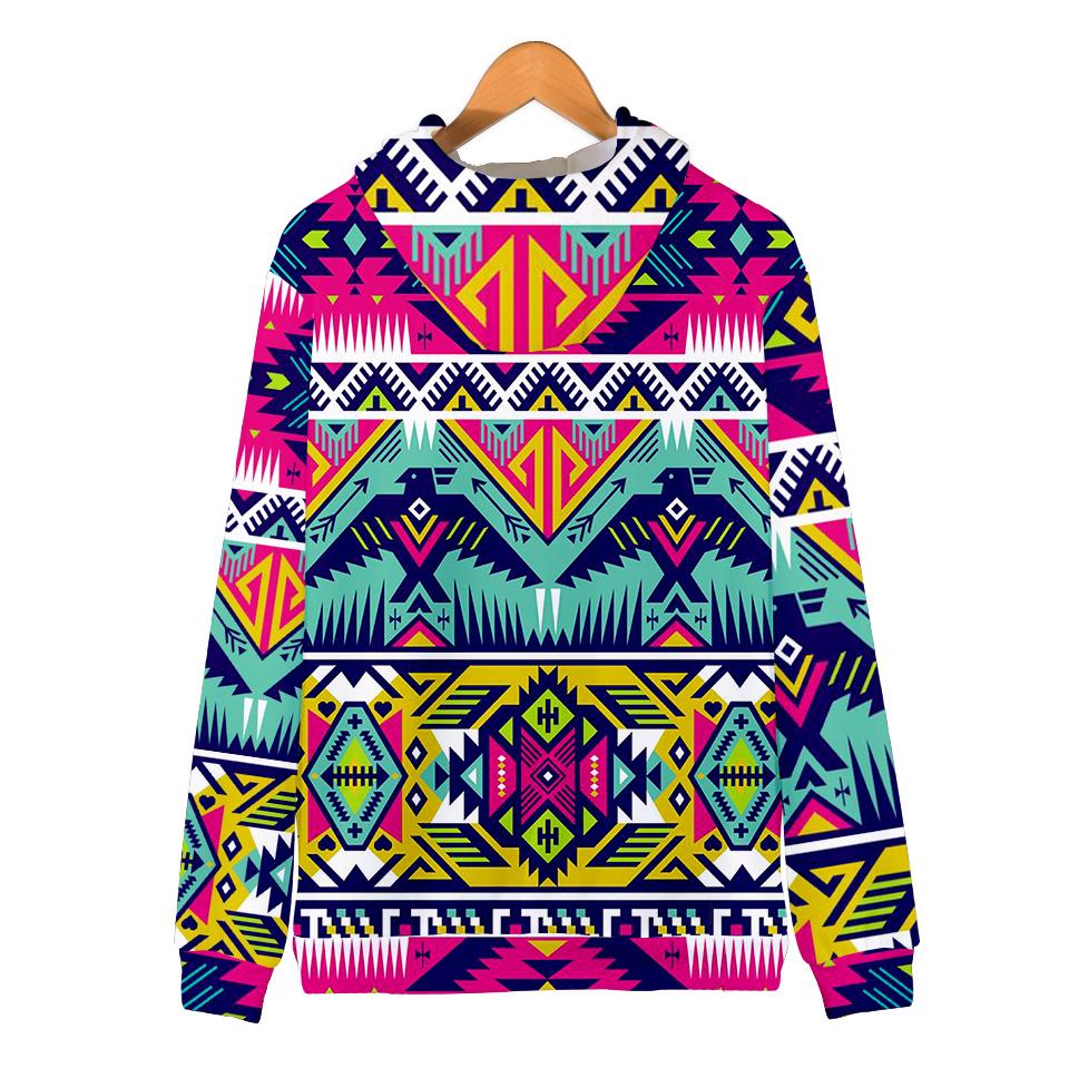 Thunder Bird Pattern Native American All Over Hoodie LT10 - Wonder Print Shop