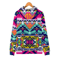 Thunder Bird Pattern Native American All Over Hoodie LT10 - Wonder Print Shop