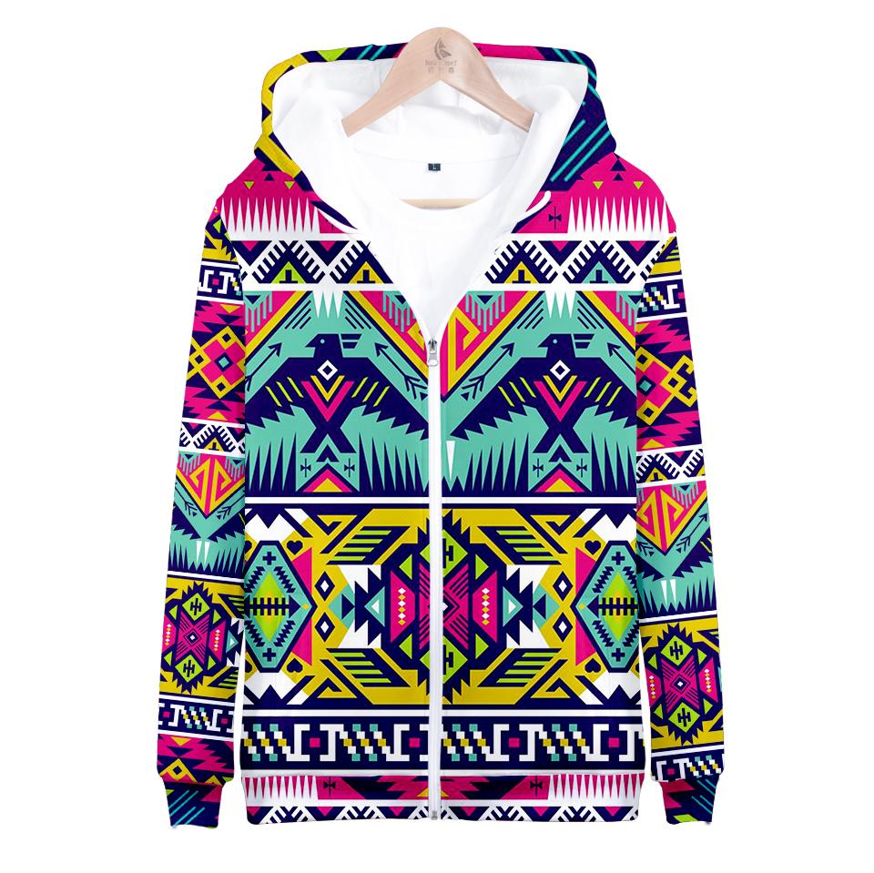 Thunder Bird Pattern Native American All Over Hoodie LT10 - Wonder Print Shop