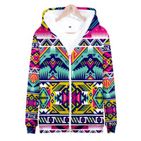Thunder Bird Pattern Native American All Over Hoodie LT10 - Wonder Print Shop