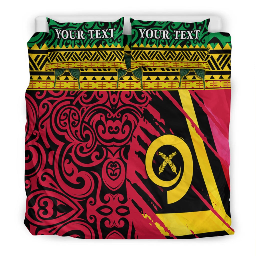 (Custom Personalised) Vanuatu Dreamy Bedding Set Flag and Pattern LT13 - Wonder Print Shop