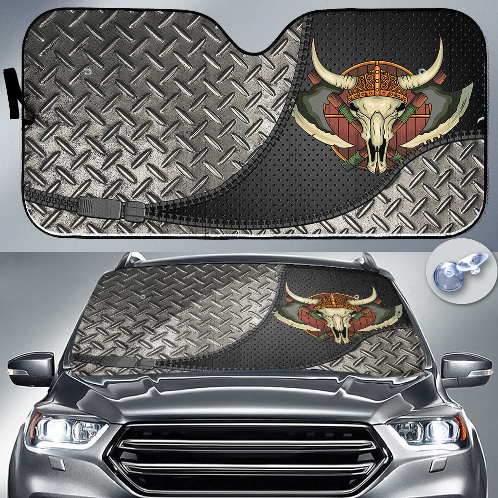 viking-auto-sun-shades-yak-skull-and-equipment-auto-sun-shades