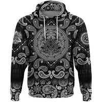 Viking Hoodie Yggdrasil Tree Of Life Celtic with Bandana Paisley Style RLT12 - Wonder Print Shop