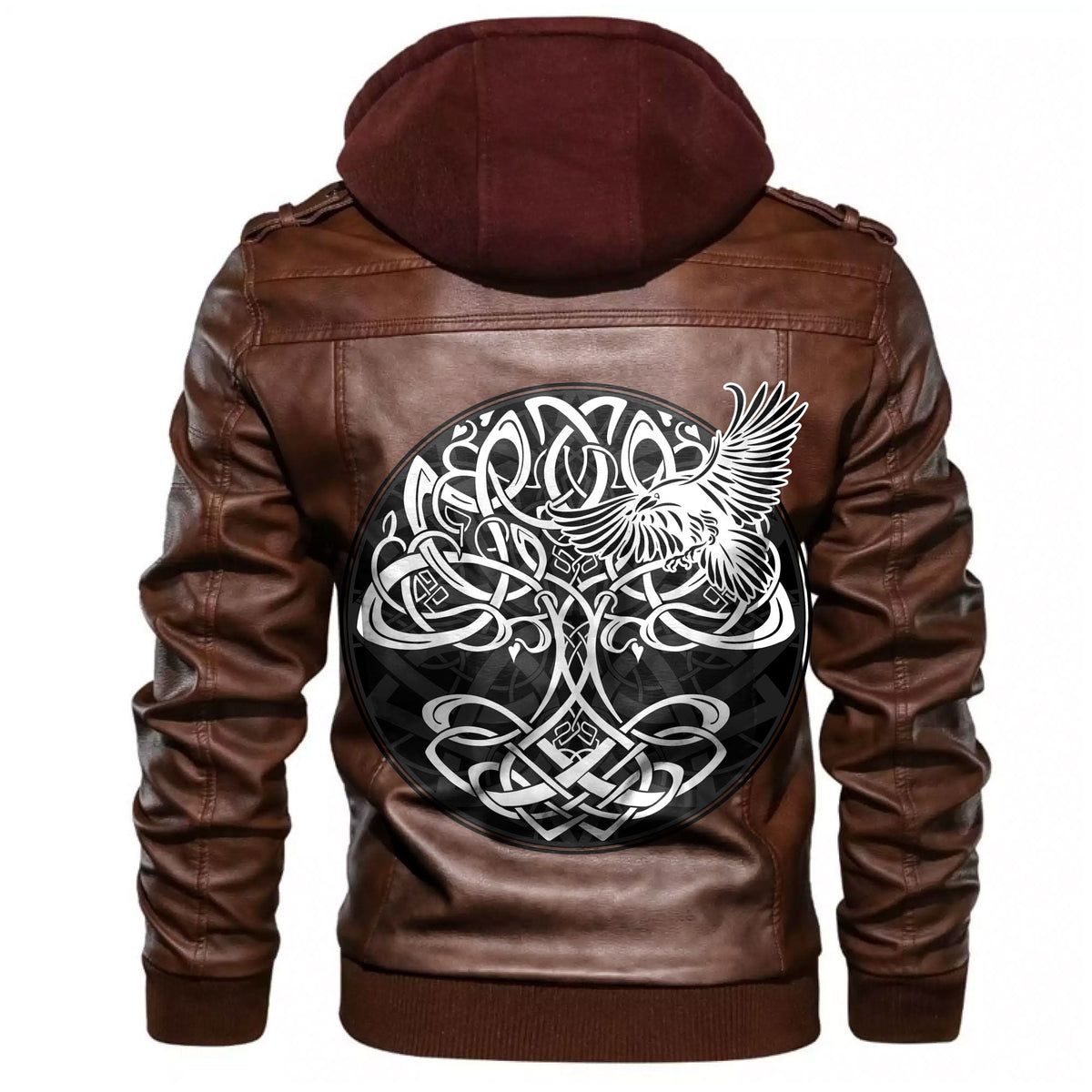 Viking Yggdrasil Tree Of Life Leather Jacket RLT12 - Wonder Print Shop