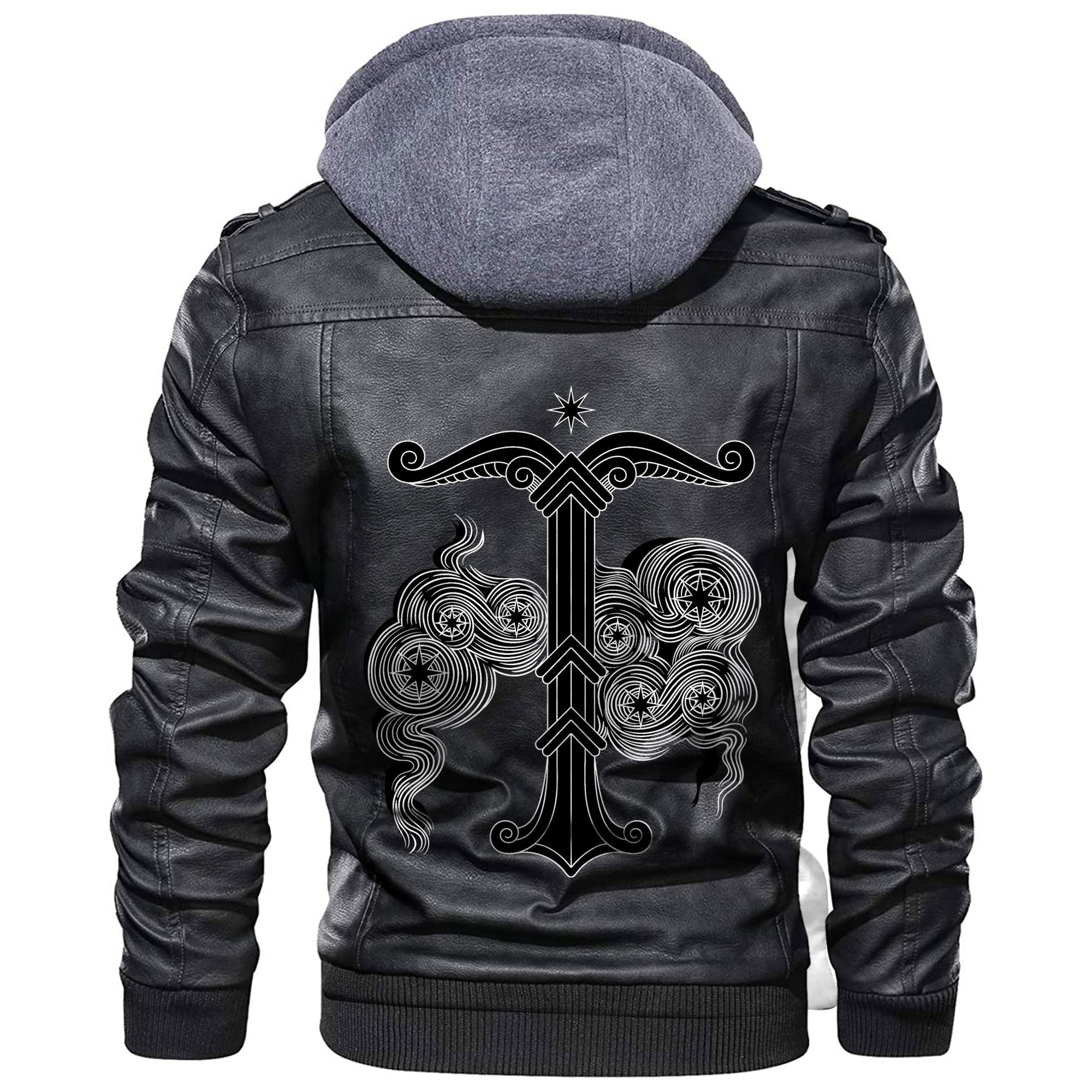 Viking Yggdrasil Sacred Tree Or The Tree Trunk Saxons Leather Jacket RLT12 - Wonder Print Shop