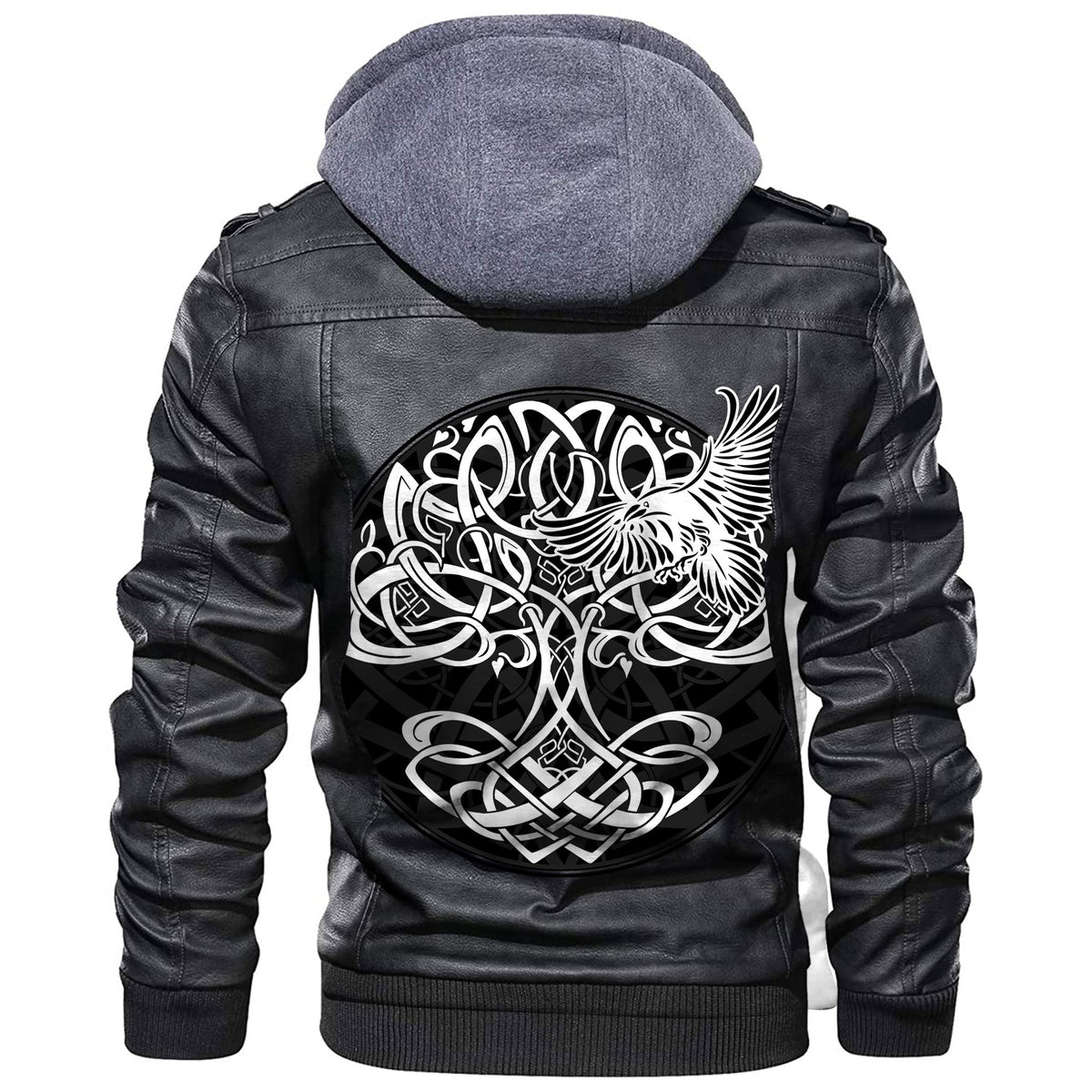 Viking Yggdrasil Tree Of Life Leather Jacket RLT12 - Wonder Print Shop