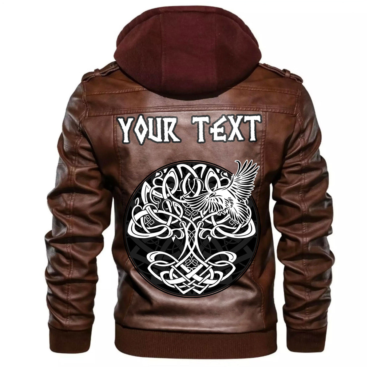 (Custom) Wonder Print Shop - Yggdrasil Tree of Life Leather Jacket RLT12 - Wonder Print Shop