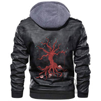 Viking Yggdrasil World Tree From Scandinavian Mythology Leather Jacket RLT12 - Wonder Print Shop