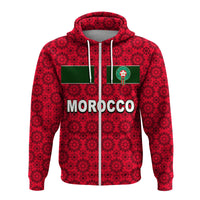 Custom Morocco Soccer Hoodie World Cup Champions Red Style LT6 - Wonder Print Shop