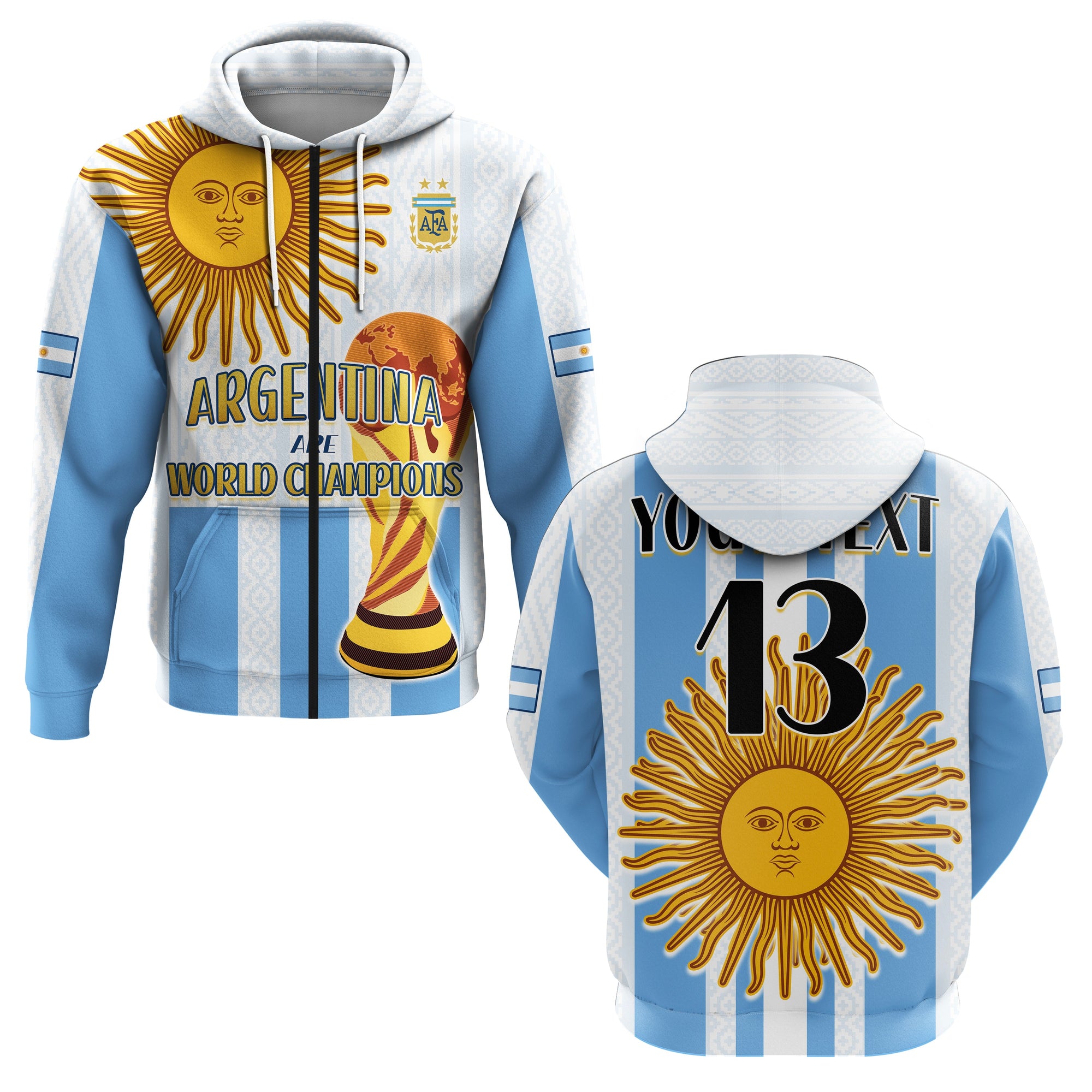 custom-text-and-number-argentina-football-hoodie-world-champions-2022-dream-come-true