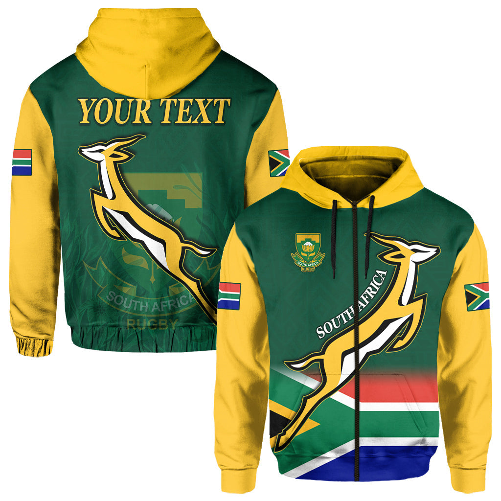 Custom South Africa Rugby Hoodie Springboks Champion Bokke African Pattern Go Bokke LT13 - Wonder Print Shop