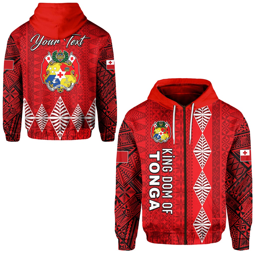 Custom Kingdom of Tonga Zip Hoodie 2021 Tonga National Day LT13 - Wonder Print Shop