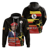 Custom Uganda Zip Hoodie Bobi Wine People Power Our Power LT13 - Wonder Print Shop