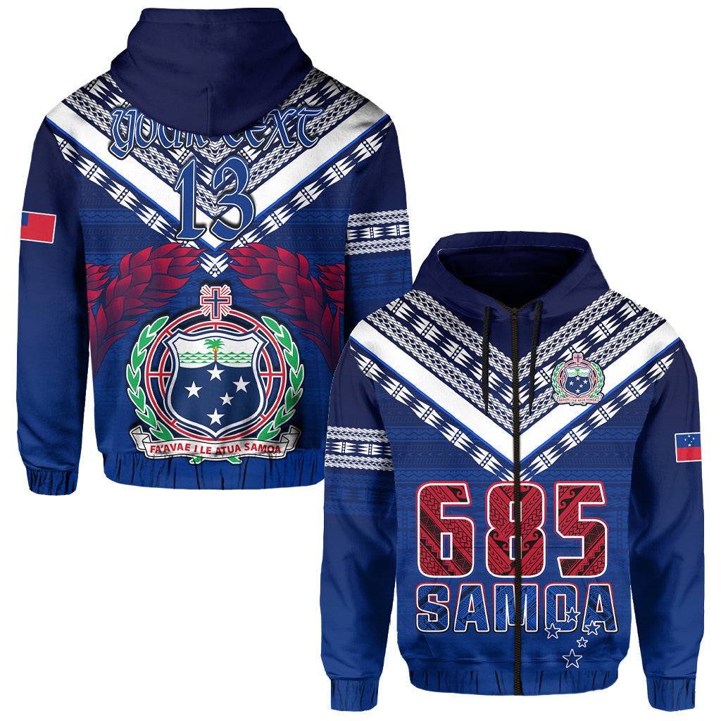 Custom Samoa 685 Hoodie Uso Aso Uma Toa Samoa Rugby History Made LT13 - Wonder Print Shop